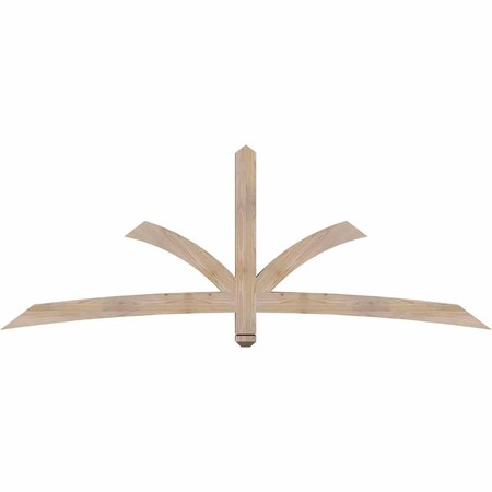 Ekena Millwork Davenport Smooth Timber Gable Bracket, Douglas Fir, 84"W x 31"H x 3 1/2"D x 3 1/2"F, 9/12 Pitch GBW084X31X0404DAV00SDF